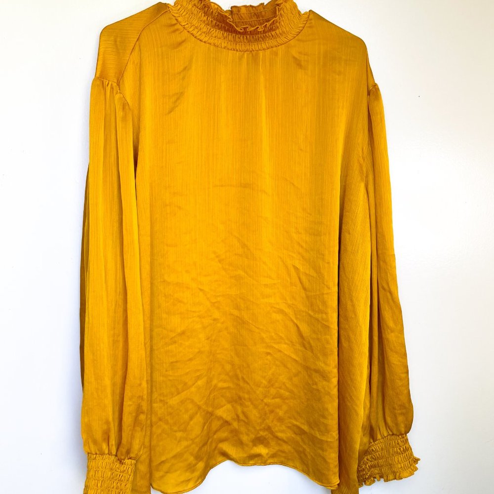 Cato Plus Size Blouse in Yellow